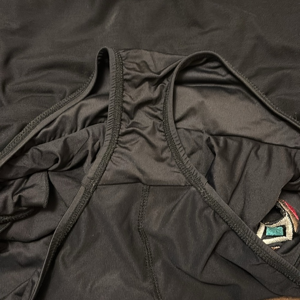 La Blanca Black Swimsuit with Vibrant Accents - Picture 7 of 9
